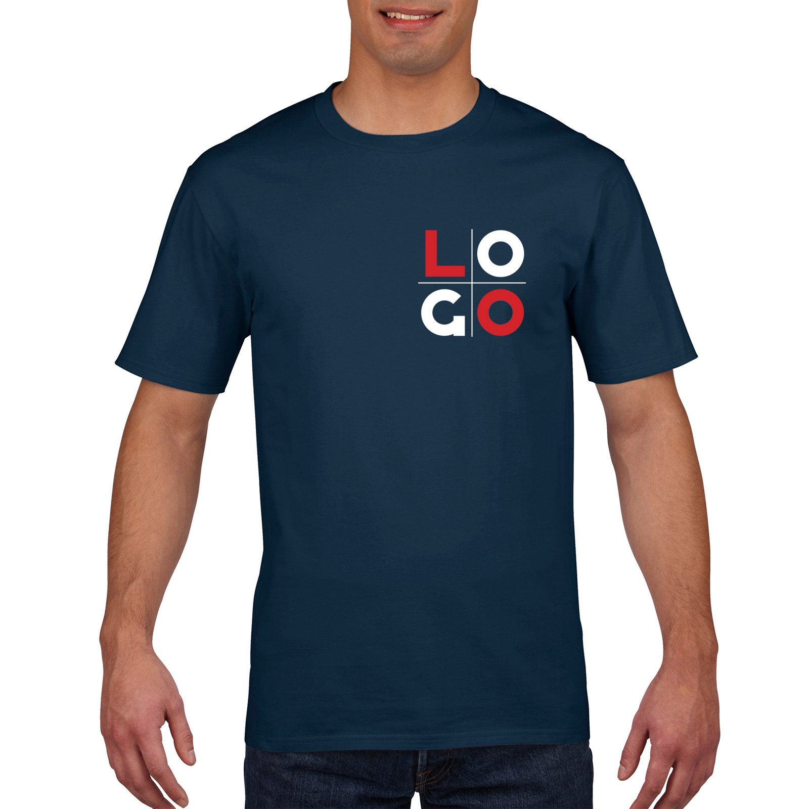Premium Cotton 185 T-shirt with your LOGO