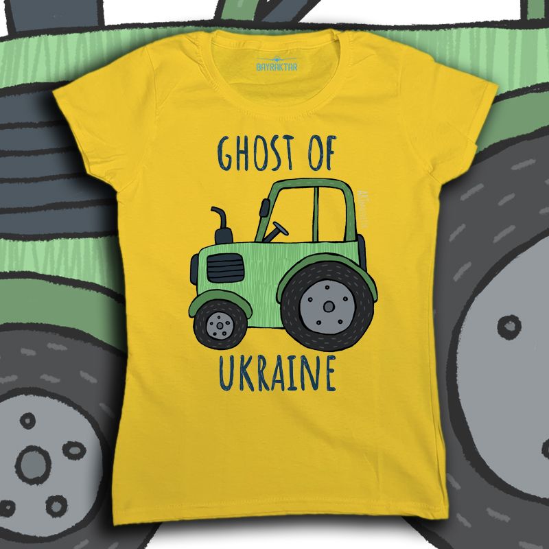 Женская футболка «Боец тракторного войска»