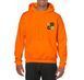 Orange hoodie with your logo