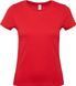 Women's T-shirt B&C #E150 L Червоний (Red 004) with your LOGO