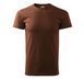 BASIC 160 T-shirt with your LOGO, chocolate, XS, коричневий