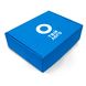 Коробка с логотипом картонная синяя (подарочная) - 30-24-9