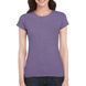Футболка женская SoftStyle 153 heather purple S с вашим ЛОГО