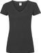 Футболка Fruit of the Loom Valueweight V-Neck Ladies (Чорний XS)