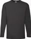 Футболка с длинным рукавом Fruit of the Loom Valueweight Long Sleeve (Черный L)