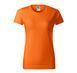 Women's T-shirt BASIC 160 with your LOGO, orange, XS