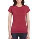 Футболка женская SoftStyle 153 antique cherry red S с вашим ЛОГО