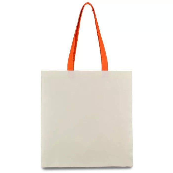 Eco-bag (with orange handles) with your LOGO (38x40 cm)
