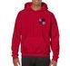 Red hoodie with your logo