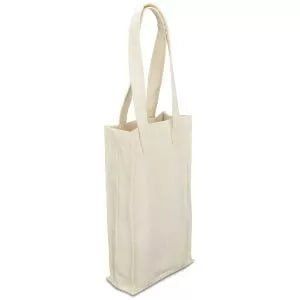 Eco-bag for a double bottle with your LOGO (18x8x35 cm)