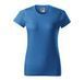 Women's T-shirt BASIC 160 with your LOGO, azure blue, XS
