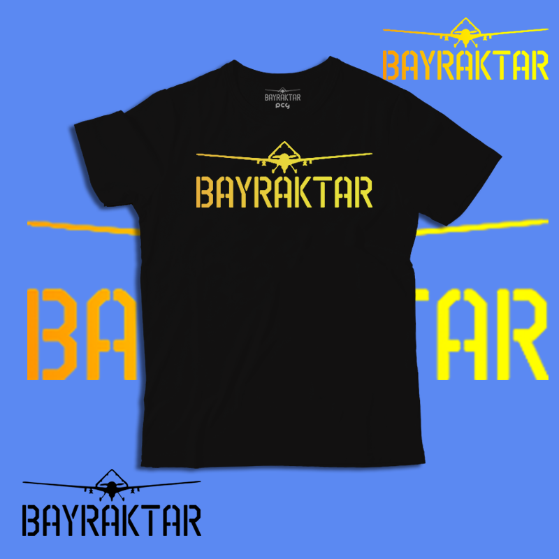 Дитяча футболка з принтом «BAYRAKTAR»