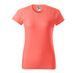 Women's T-shirt BASIC 160 with your LOGO, coral, XS