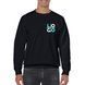 Black raglan with your logo