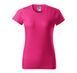 Women's T-shirt BASIC 160 with your LOGO, magenta, XS