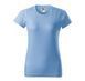 Women's T-shirt BASIC 160 with your LOGO, sky blue, XS