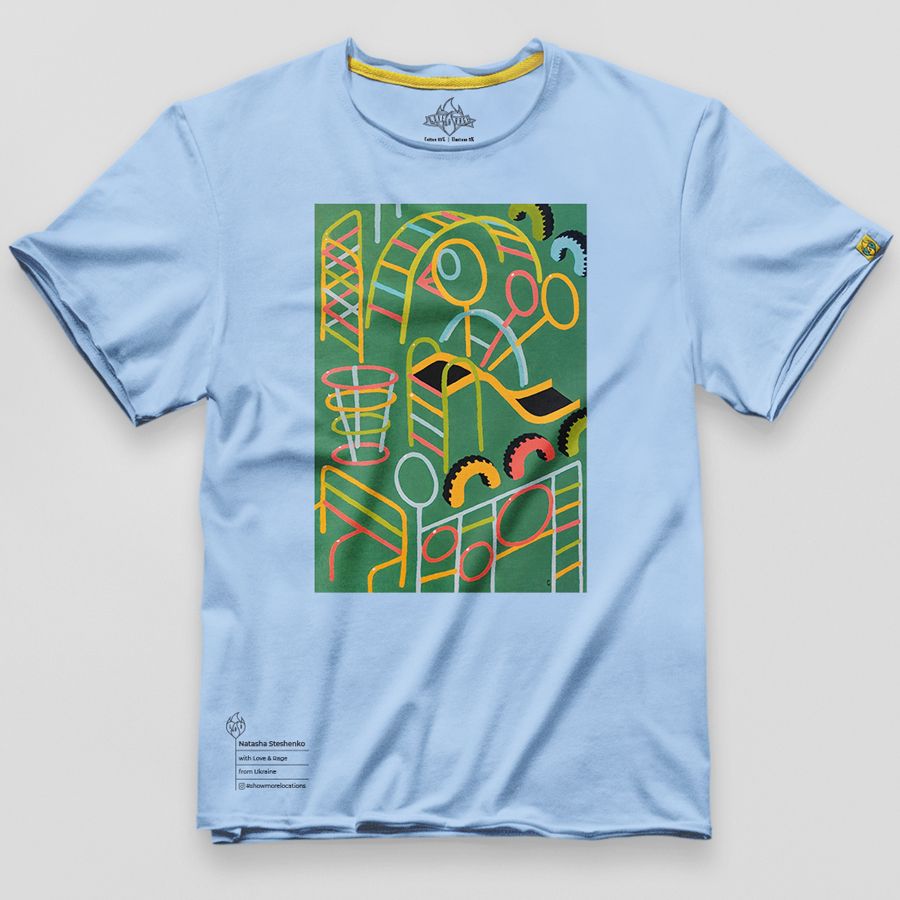 Design t-shirt with "Playground" from Love&Rage