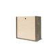 Деревянная коробка для подарка (бокс) 20-20-10 серая + крышка серая