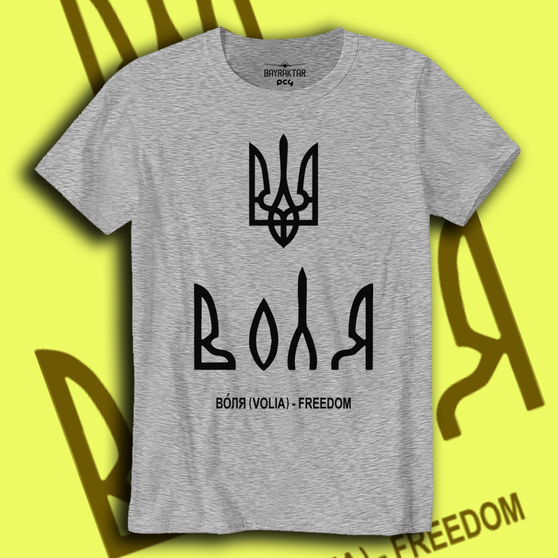 T-shirt "Freedom" grey L