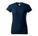 Women's T-shirt BASIC 160 with your LOGO, navy blue, XS
