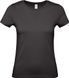 Women's T-shirt B&C #E150 S Чорний (Black 002) with your LOGO