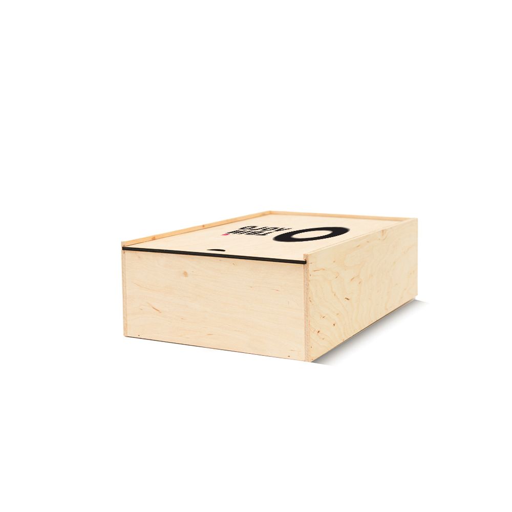 Деревянная коробка для подарка (бокс) 26-21-10 натуральный цвет
