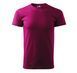 BASIC 160 T-shirt with your LOGO, fuchsia red, XS, Фіолетовий