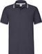 Тенниска Fruit of the Loom Prem Tipped Polo (Темно-Синий с Белым XL)