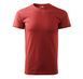 BASIC 160 T-shirt with your LOGO, burgundy, XS, червоний