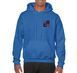 Blue hoodie with your logo