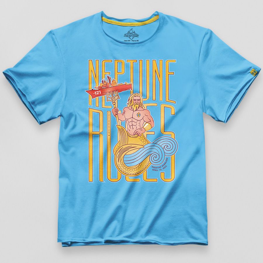 Футболка дизайнерська "Нептун" в кольорі від Love&Rage