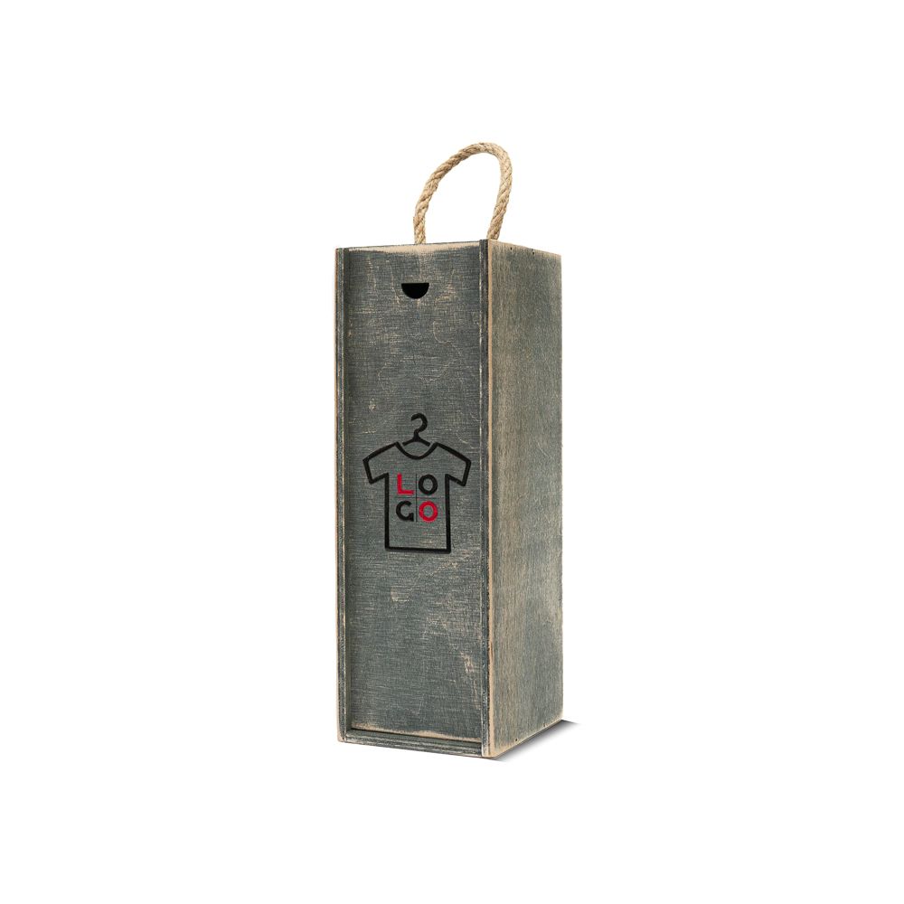 Wooden gift box (box) gray for Thermo mug 25-7.5