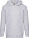 Худые детское Fruit of the Loom Kids Premium Hooded Sweat (Серый Меланж 7-8 лет)