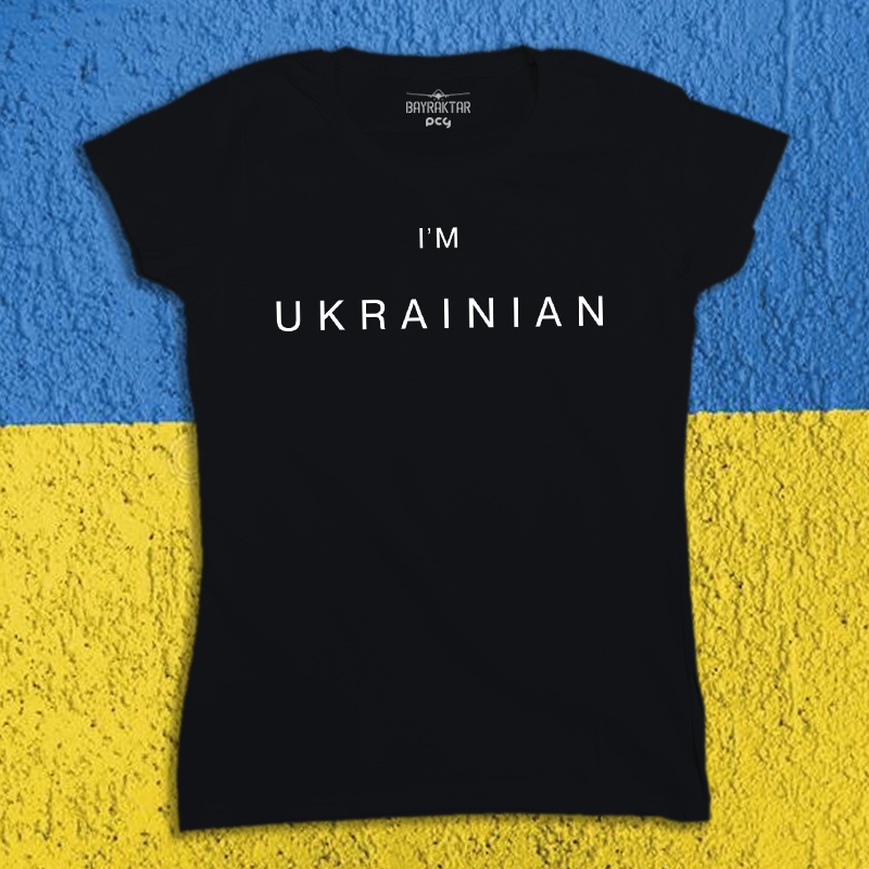Футболка жіноча патріотична "I am Ukrainian" S