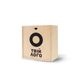Дерев'яна коробка для подарунку оптом з логотипом (бокс) 20-20-10 натуральна + друк на кришці