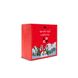 Wooden gift box (box) 20-20-10 red + lid