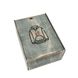 Wooden gift box with logo (box) gray 26-21-10