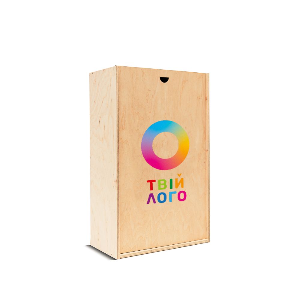 Wooden gift box (box) 33-20-10 natural color