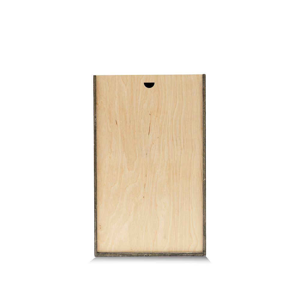 Дерев'яна коробка для подарунку (бокс) 33-20-10 сірий колір + кришка