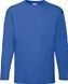 Футболка с длинным рукавом Fruit of the Loom Valueweight Long Sleeve (Ярко-Синий S)