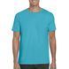 SoftStyle 153 t-shirt with your LOGO, tropical blue, S, tropical blue